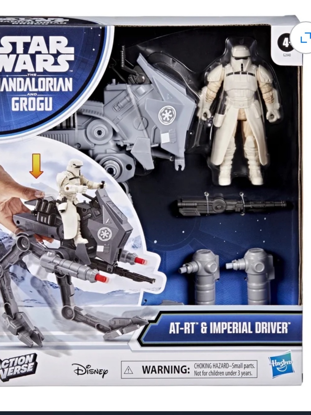 Hasbro Star Wars AT-RT & Imperial Driver Playset - White, Gray, Black